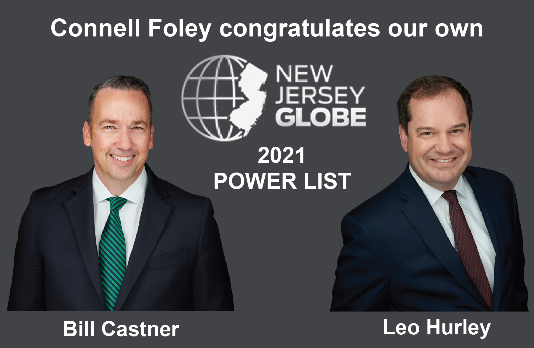 Castner and Hurley Named to 2021 New Jersey Globe Power List
