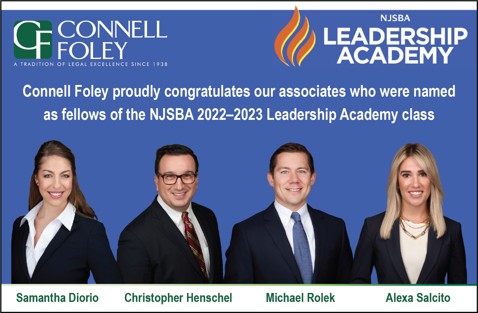 Connell Foley Associates Selected for NJSBA 2022-2023 Leadership Academy